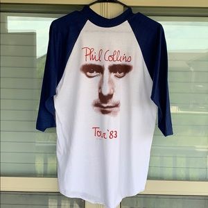 ORIGINAL Phil Collins 1983 Tour Shirt SUPER RARE